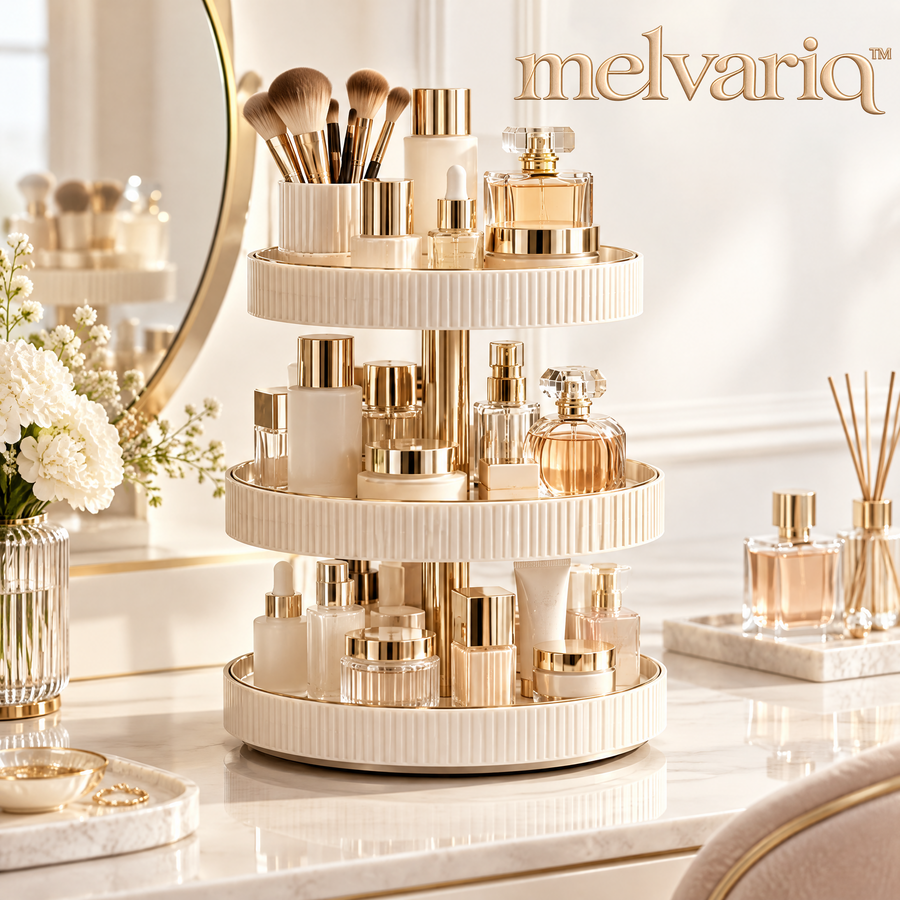 Melvariq™ 3-Tier Rotating Vanity Organizer