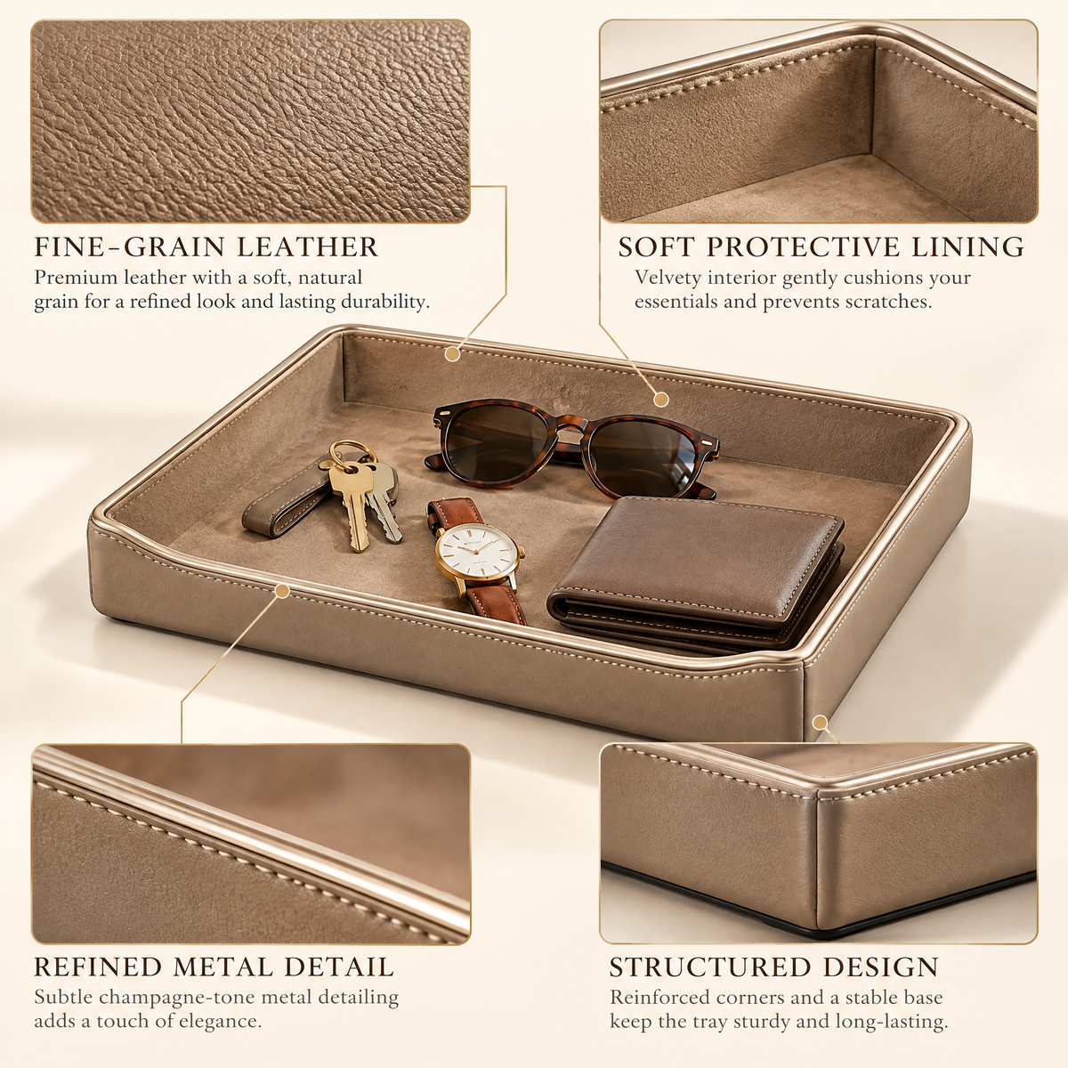 Melvariq™ Everyday Essentials Valet Tray