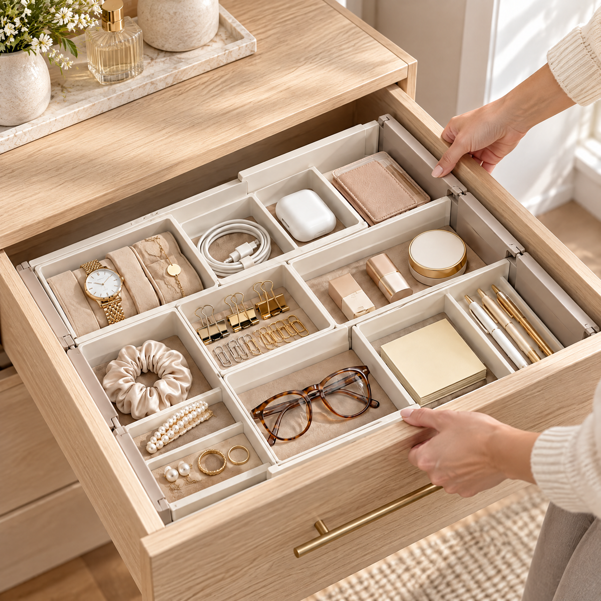 Melvariq™ Modular Drawer Organizer Set