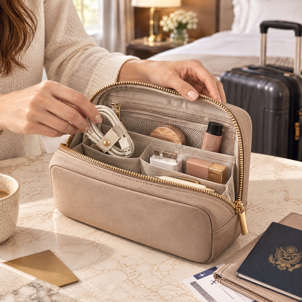 Melvariq™ Everyday Travel Cosmetic Pouch