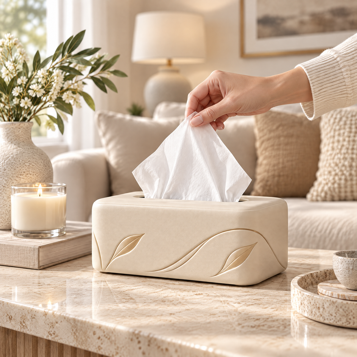 Melvariq™ Decorative Tissue Box Cover