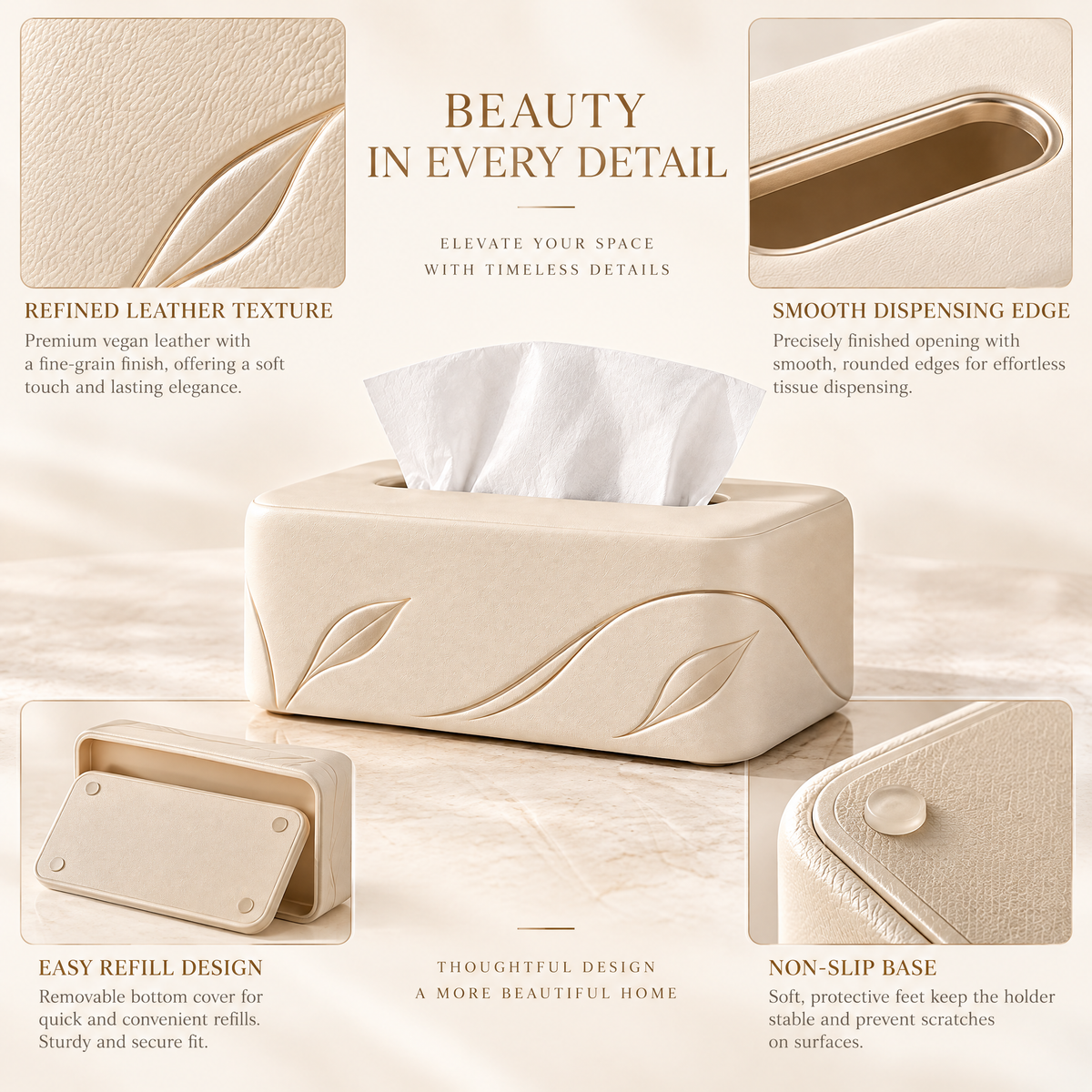 Melvariq™ Decorative Tissue Box Cover