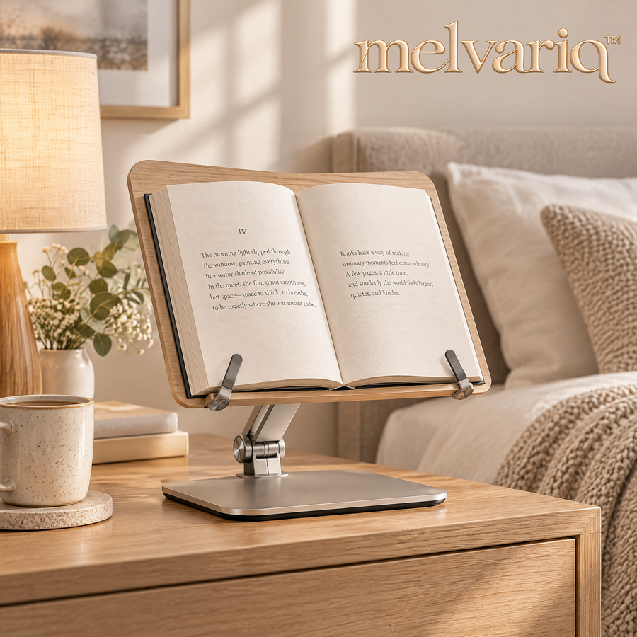 Melvariq™ Adjustable Wooden Book Stand