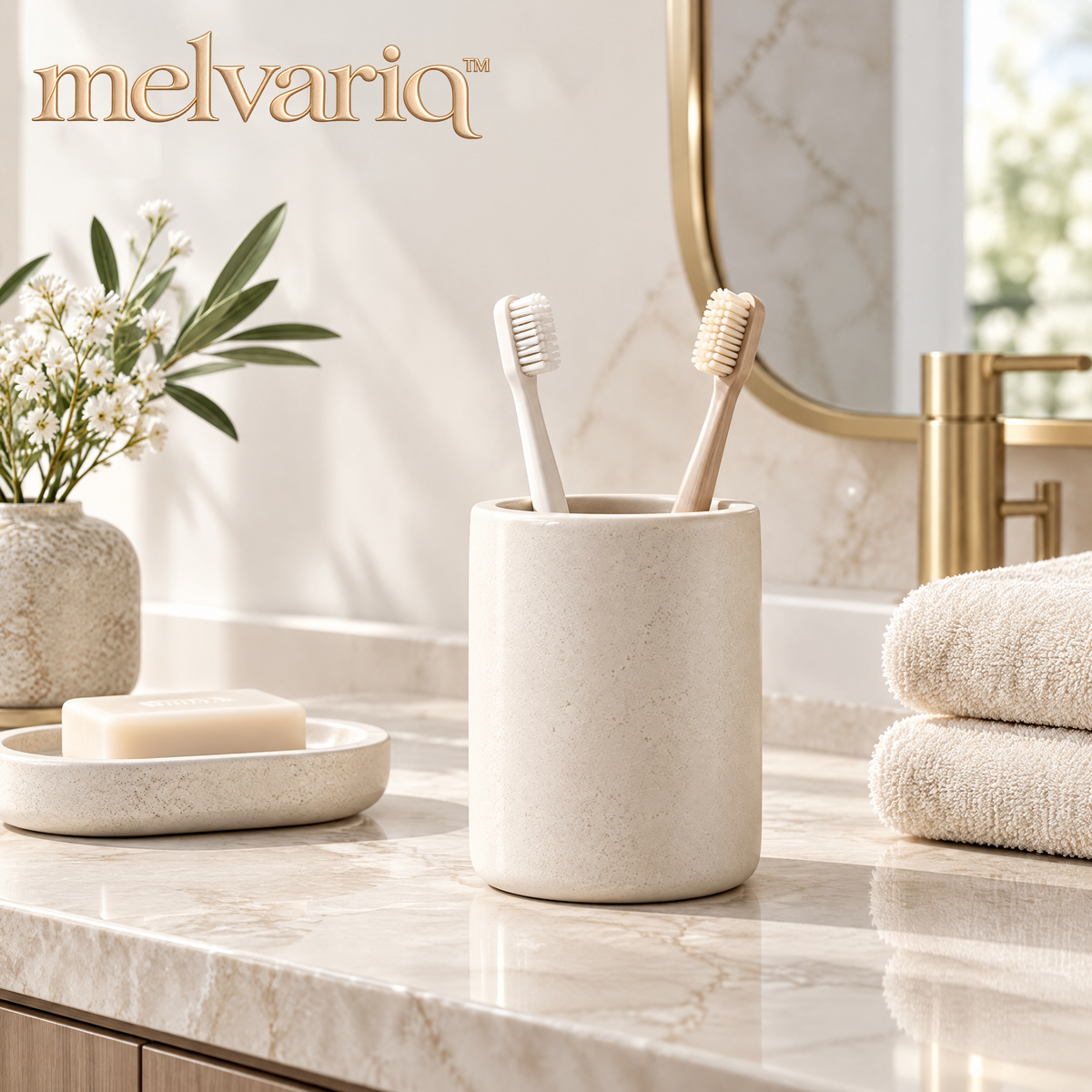 Melvariq™ Minimalist Toothbrush Holder Cup