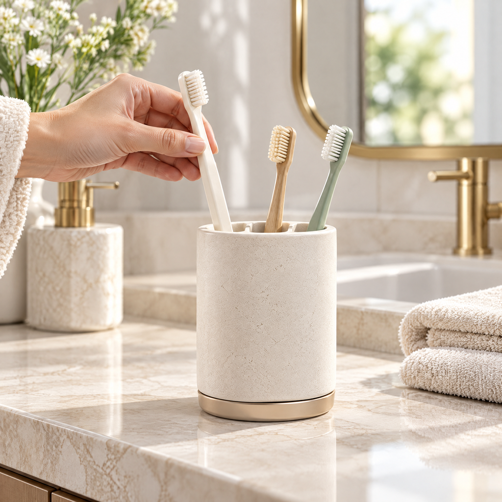 Melvariq™ Minimalist Toothbrush Holder Cup
