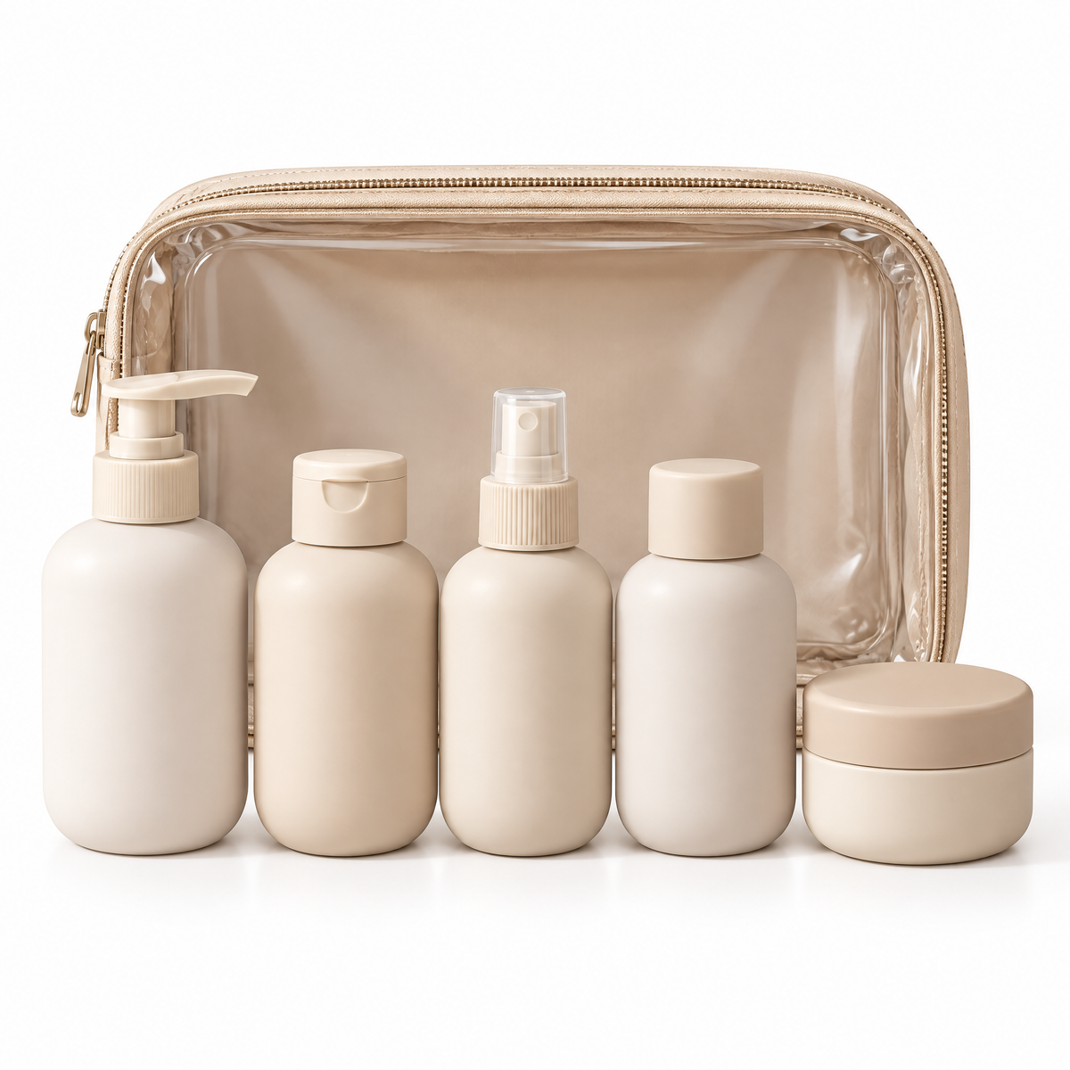 Melvariq™ Refillable Travel Toiletry Bottle Set